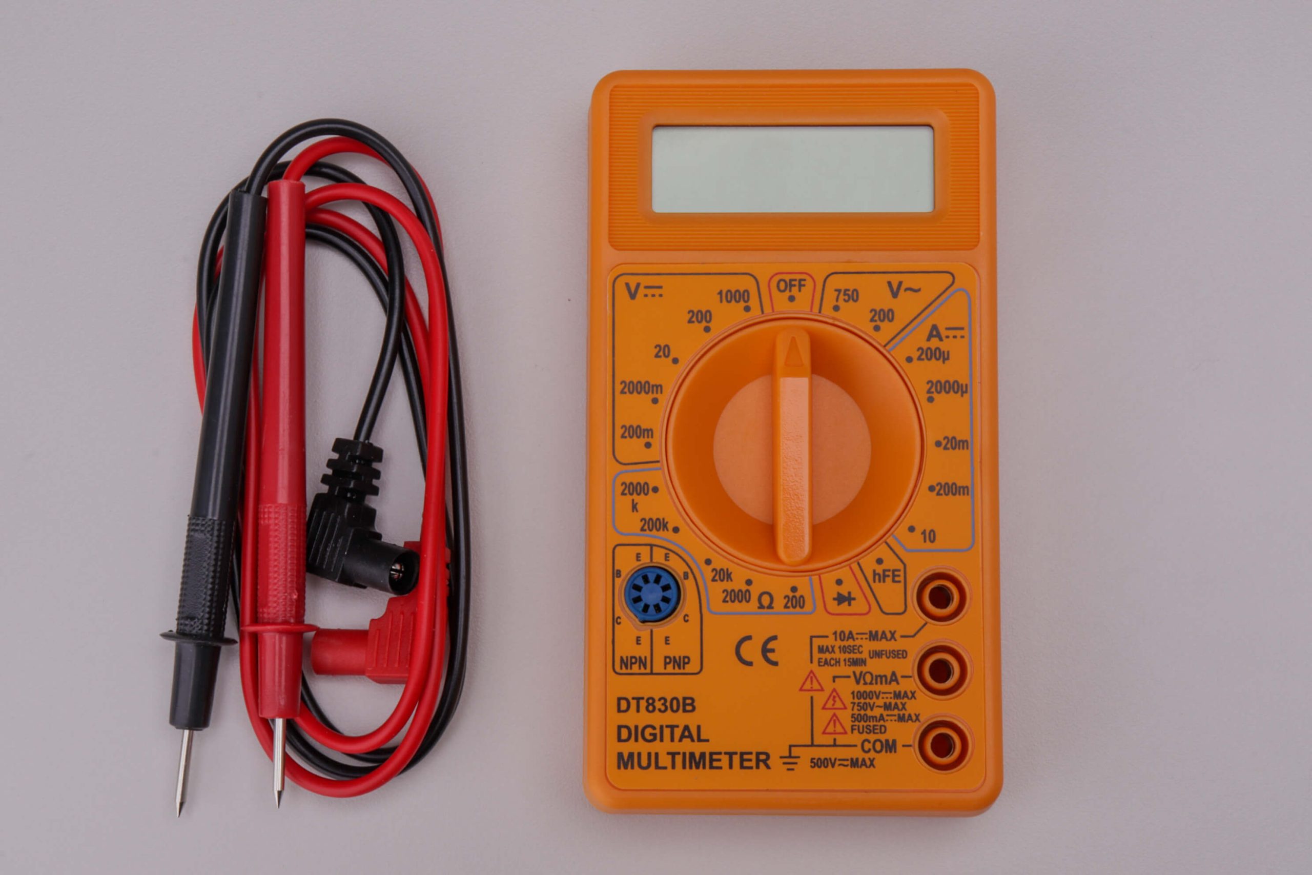 Multímetro Digital DT830B Con Pantalla LCD, Voltímetro, Amperímetro Y Ohmímetro