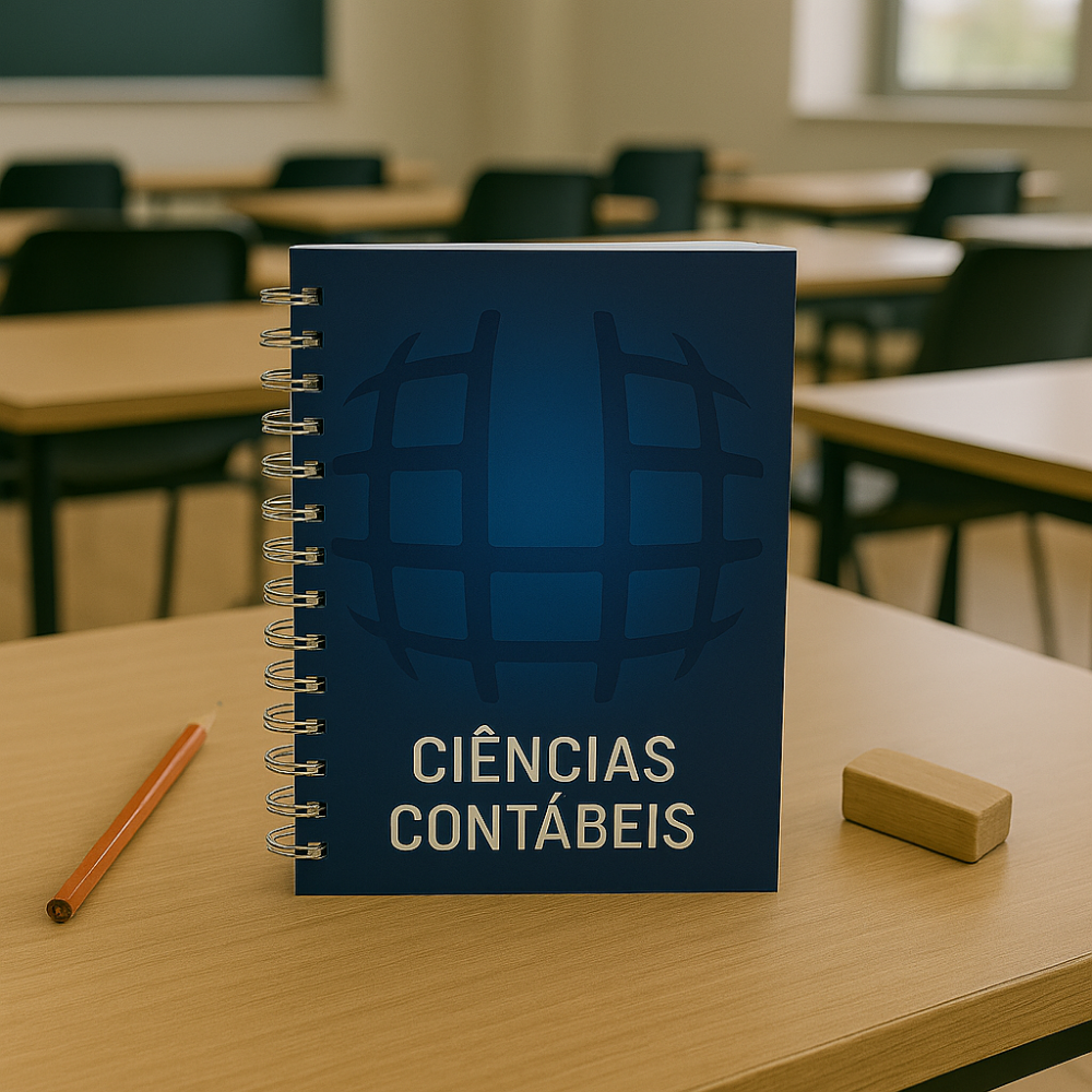 CADERNO COMPACTO AZUL - 17 x 24 CM: PERSONALIZÁVEL POR CURSO - Imagem 4