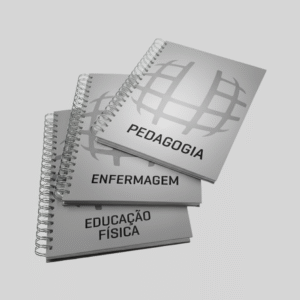CADERNO COMPACTO CINZA - 17 x 24 CM: PERSONALIZÁVEL POR CURSO