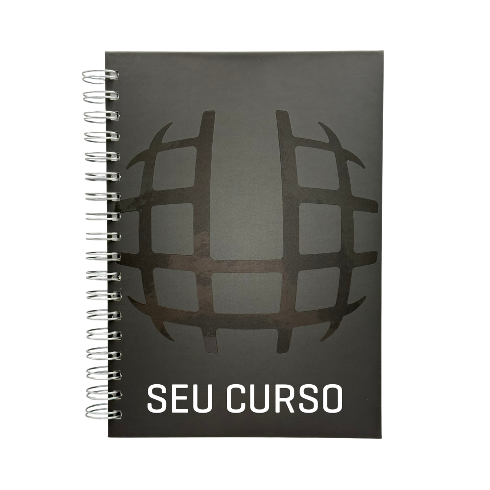 CADERNO COMPACTO PRETO - 17 x 24 CM: PERSONALIZÁVEL POR CURSO - Imagem 2