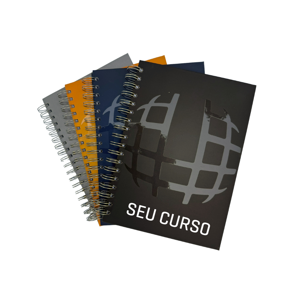 CADERNO COMPACTO PRETO - 17 x 24 CM: PERSONALIZÁVEL POR CURSO - Imagem 6