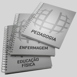 CADERNO UNIVERSITÁRIO CINZA – 20 x 27,5 CM: PERSONALIZÁVEL POR CURSO