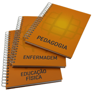 CADERNO UNIVERSITARIO LARANJA – 20 x 27,5 CM: PERSONALIZÁVEL POR CURSO