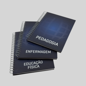 CADERNO COMPACTO AZUL - 17 x 24 CM: PERSONALIZÁVEL POR CURSO