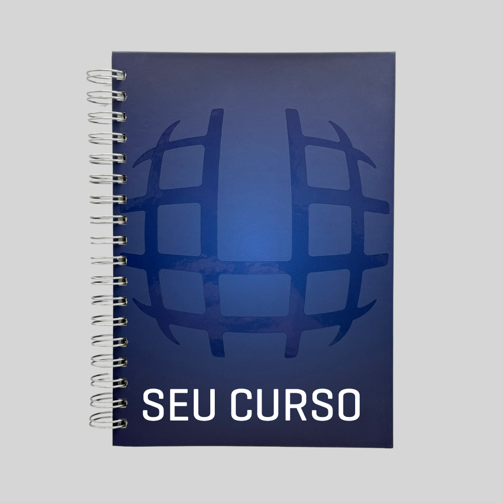 CADERNO COMPACTO AZUL - 17 x 24 CM: PERSONALIZÁVEL POR CURSO - Imagem 2