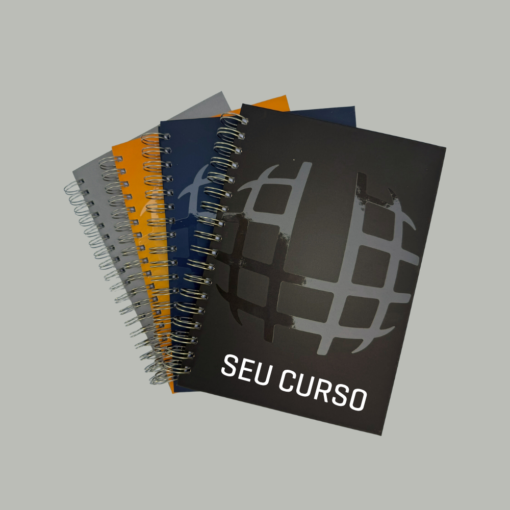 CADERNO COMPACTO LARANJA - 17 x 24 CM: PERSONALIZÁVEL POR CURSO - Imagem 6