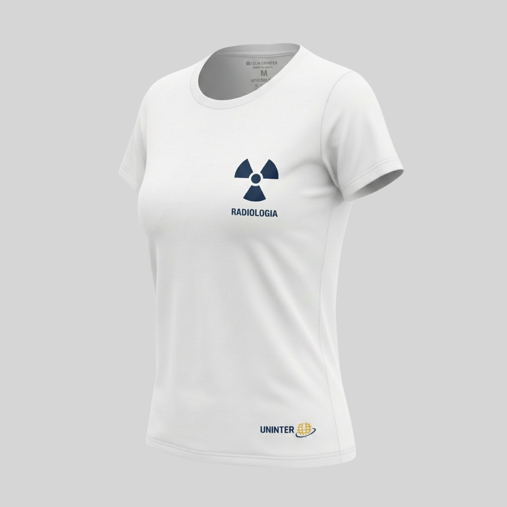 COMBO: CAMISETA RADIOLOGIA FEMININA + JALECO RADIOLOGIA UNISSEX - Imagem 3