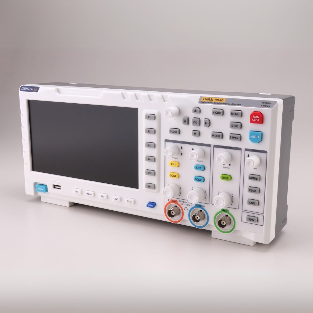 OSCILOSCOPIO COM GERADOR SINAIS-FNIRSI 1014D+100