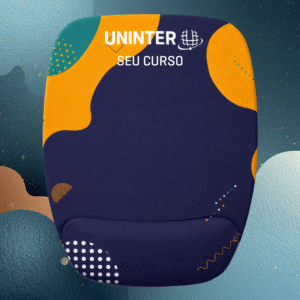 MOUSE PAD RETANGULAR COM APOIO UNINTER – PRODUTO PERSONALIZÁVEL