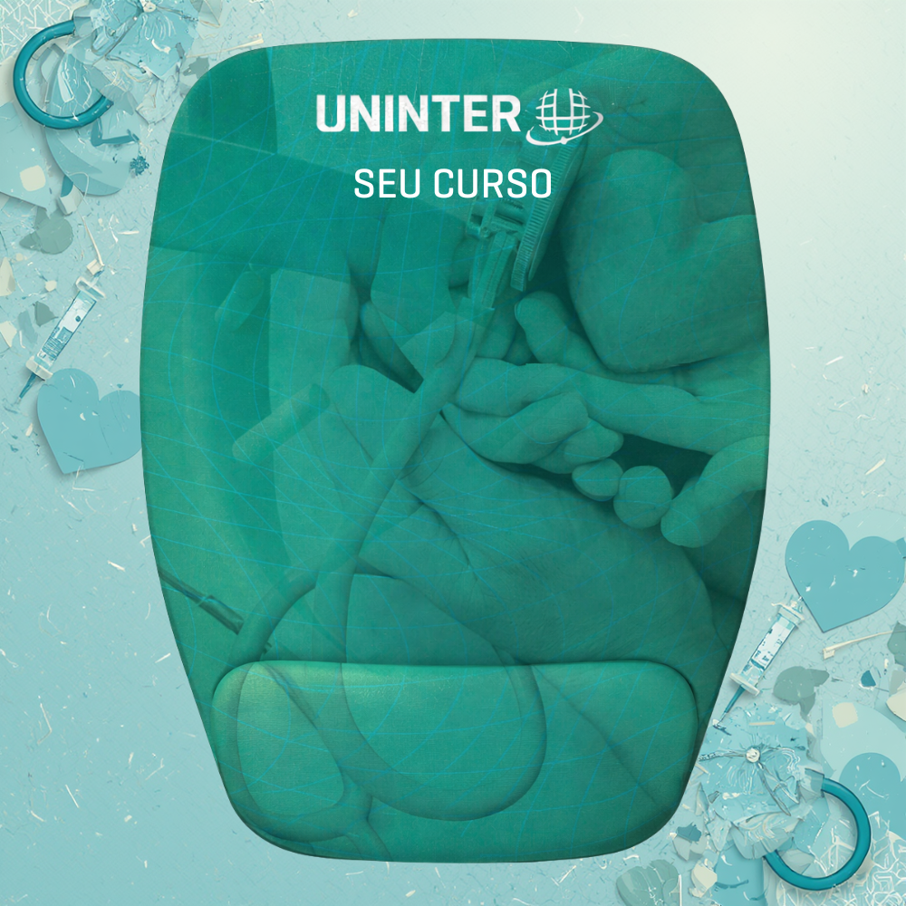 MOUSE PAD RETANGULAR COM APOIO CURSOS: ESCOLA DA SAÚDE – PRODUTO PERSONALIZÁVEL