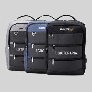 MOCHILA 4 COMPARTIMENTOS - PERSONALIZÁVEL POR CURSO