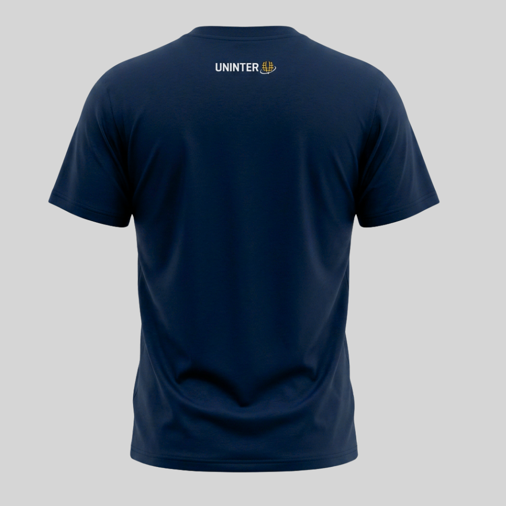 CAMISETA UNISSEX ALGODÃO EGÍPCIO AZUL MARINHO – PERSONALIZÁVEL POR CURSO - Imagem 4