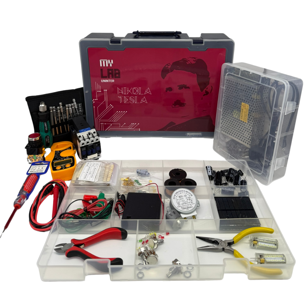 KIT PRÁTICO DE ENERGIA ELÉTRICA E SISTEMAS PRÁTICOS – MY LAB NIKOLA TESLA