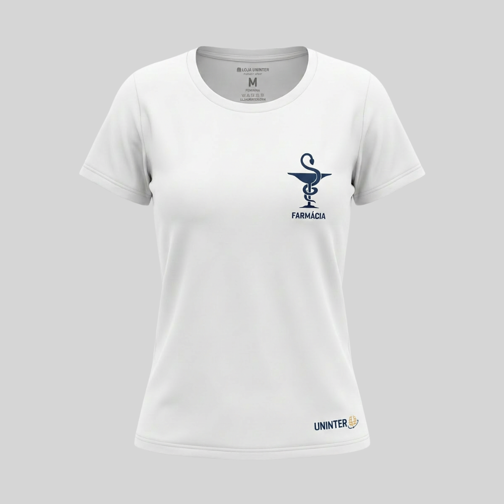 COMBO: CAMISETA FARMÁCIA FEMININA + JALECO FARMÁCIA UNISSEX - Imagem 2