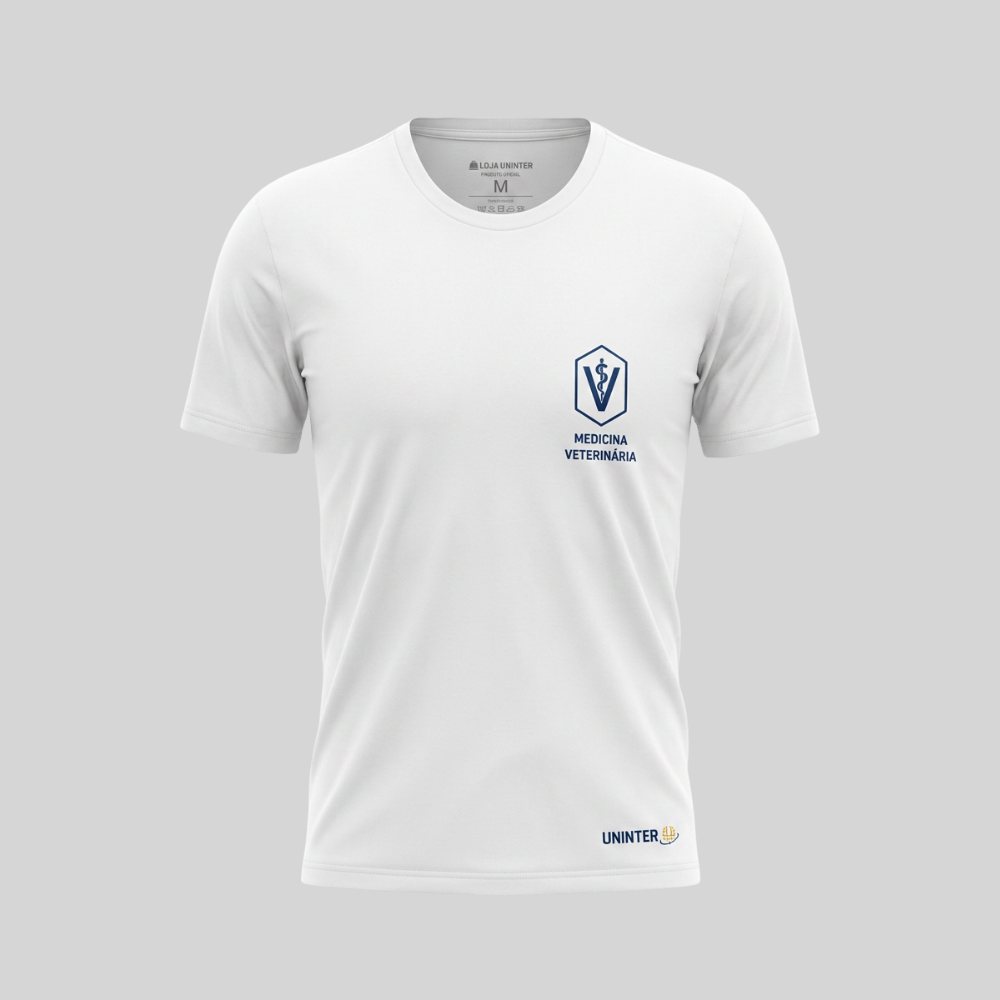 COMBO: CAMISETA MEDICINA VETERINÁRIA MASCULINA + JALECO MEDICINA VETERINÁRIA UNISSEX - Imagem 2