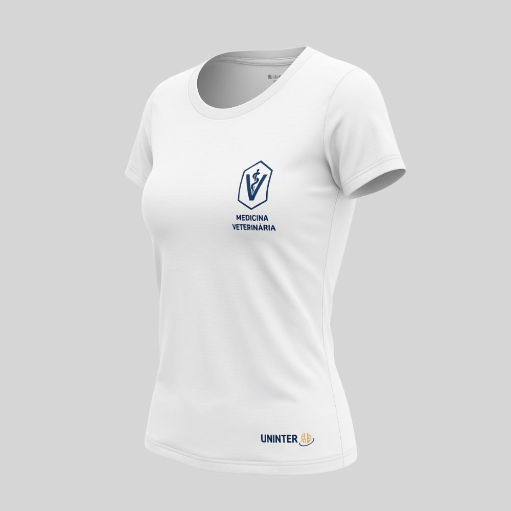 COMBO: CAMISETA MEDICINA VETERINÁRIA FEMININA + JALECO MEDICINA VETERINÁRIA UNISSEX - Imagem 4