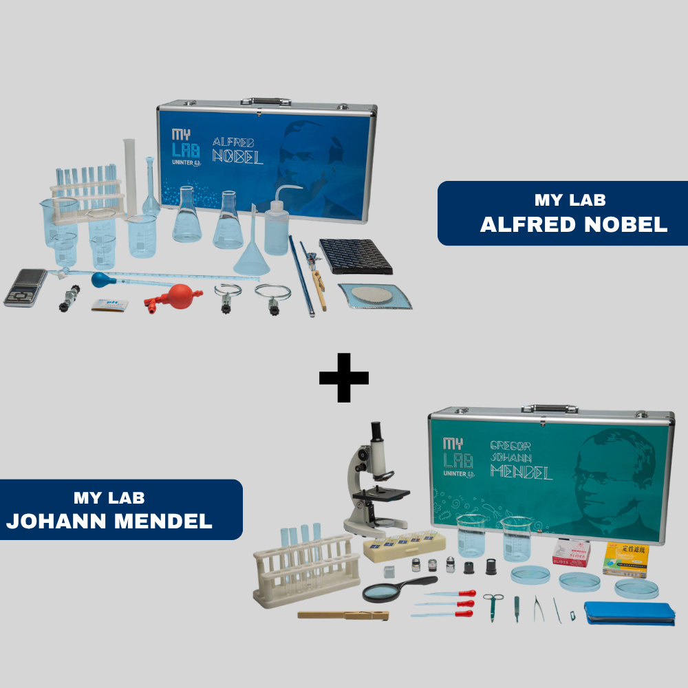 COMBO LABORATÓRIO DE PRÁTICA - MY LAB ALFRED NOBEL + MY LAB JOHANN MENDEL